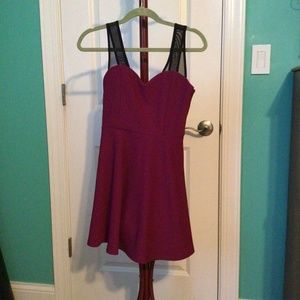 Maroon mini dress, Sz M, Forever 21